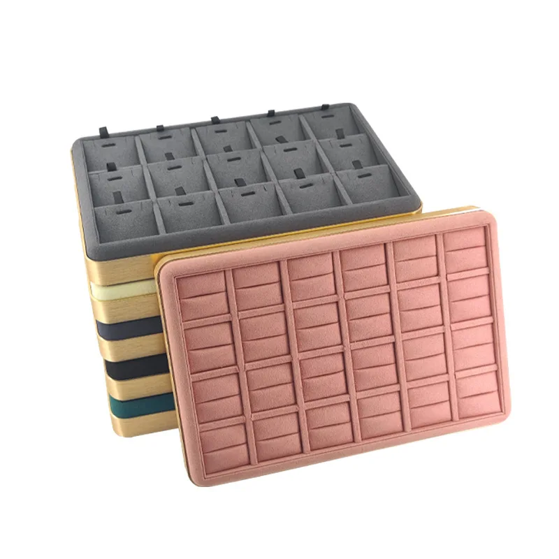 Jewelry Tray Ring Metal Tray Earring Ring Swing Plate Large Capacity Ring Earring Viewing Tray