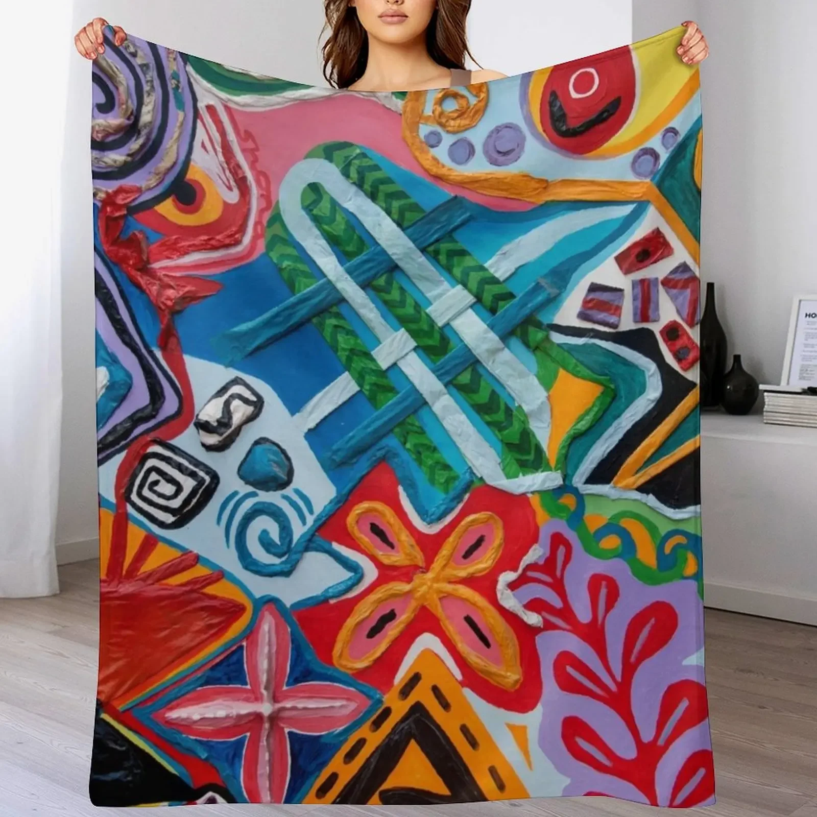 

Pacifika patchwork by Shonart Throw Blanket decorative Furry bed plaid christmas decoration Blankets