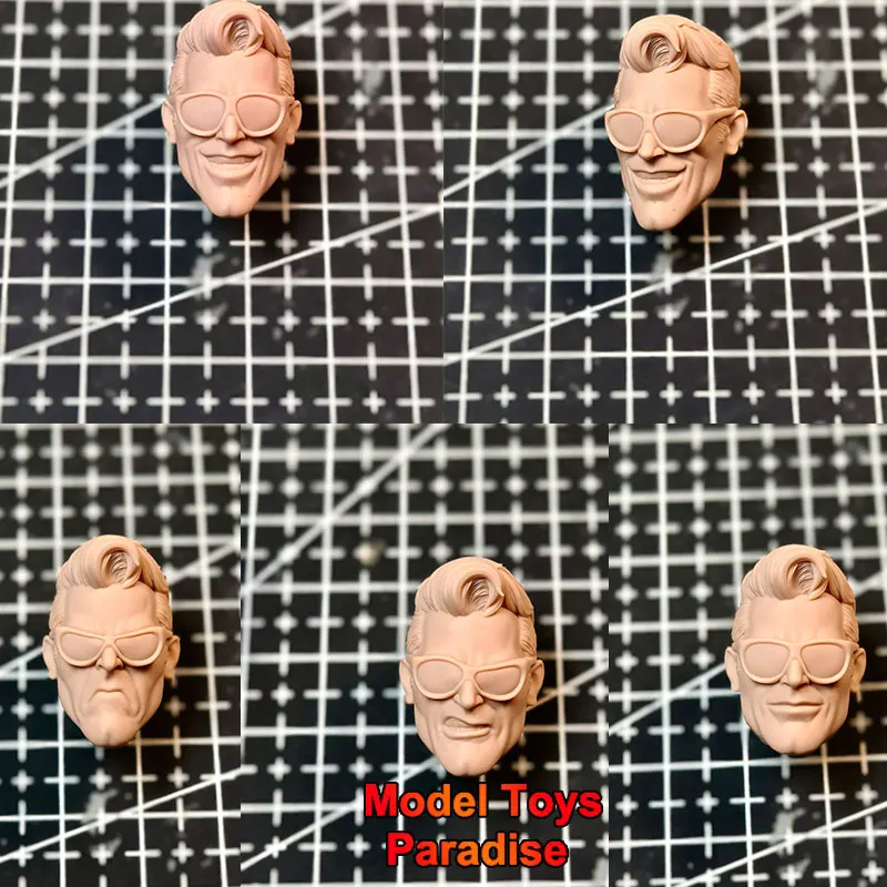 

Unpainted DIY Head Sculpt 1/12 Scale Men Soldier Plastic Super Hero White Model Head Fit 6Inch Action Figure Body