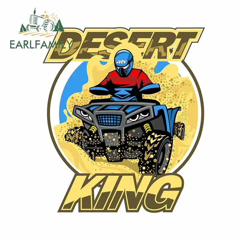

EARLFAMILY 13 см x 11,1 см для квадроцикла в пустыне автомобильные наклейки грузовик Переводные DIY аниме водонепроницаемый автомобильный бампер 3D украшение окна