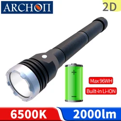 ARCHON 2D Diving fishing light Professional Scuba dive flashlight Underwater 150m Ship lighting torch Dive lighting hunting lamp