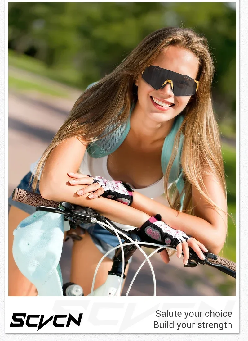 SCVCN Outdoor Photochrome Sonnenbrille Sport Radfahren Gläser Mann MTB Gläser Frauen Fahren Fahrrad UV400 Schutzbrille – Detail 11