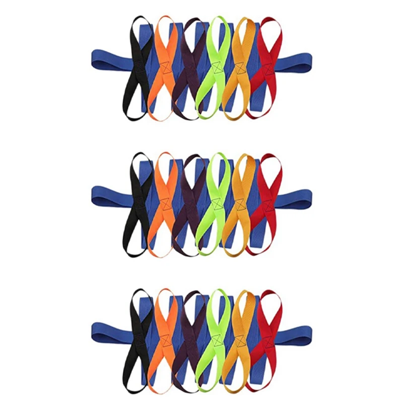 3X Children's Walking Ropes For Preschool Daycare School Kids Outdoor Colorful Handles For Up To 12 Children 2 Teachers