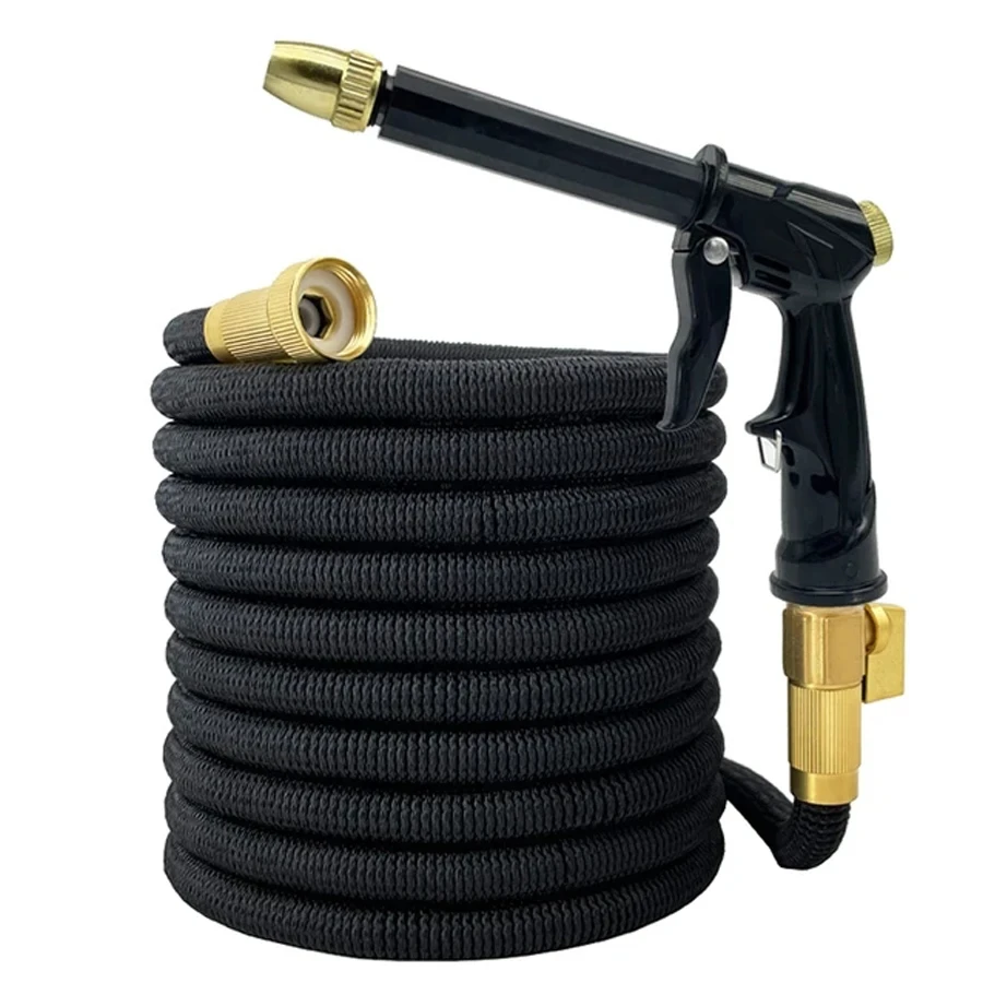 High Pressure Expandable Magic Garden Hose With 3/4 US Joint Sprinkler Nozzle For Watering Cleaning