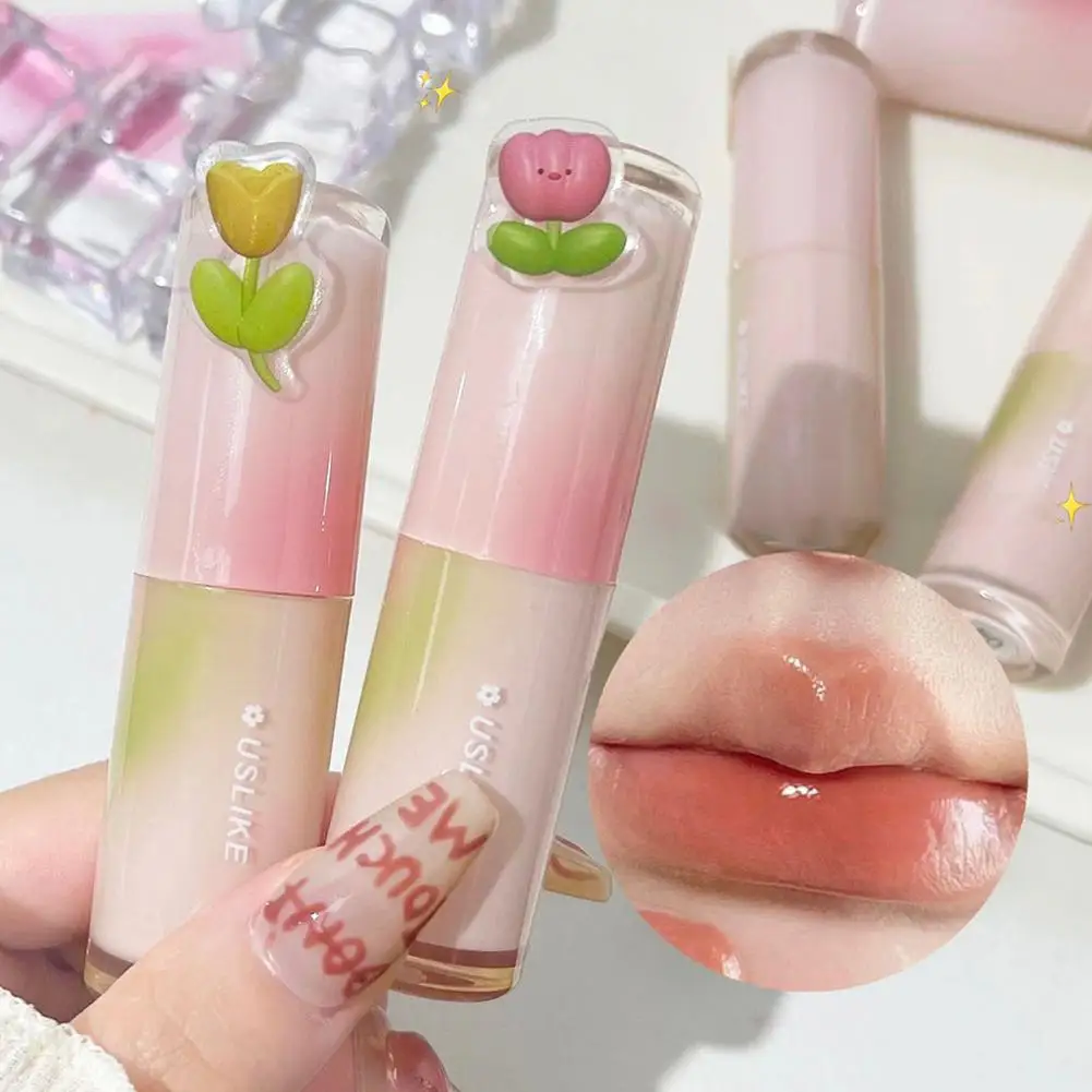 Mirror Gloss Lipstick Moisturizing Long-lasting Moisture Not Easy To Fade Glass Lip Pure Purr Lipstick Makeup