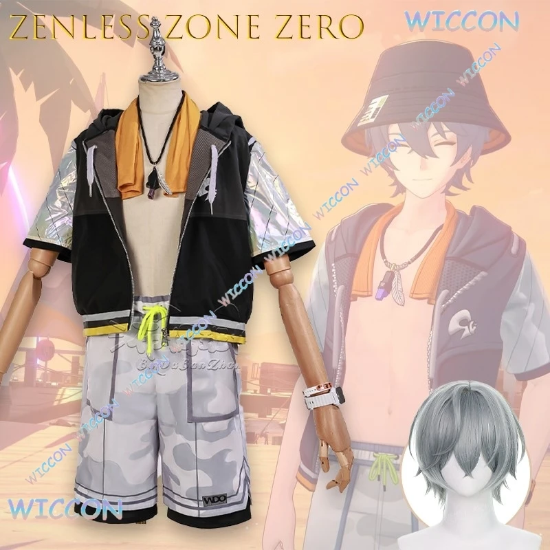 Wise Summer Beach Casual FullSet Cosplay Zenless Zone Zero traje ligero transpirable Anime personaje del juego disfraz Halloween