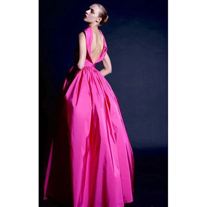 Customized Evening Dress Sleeveless Backless Floor Length Special Occasion A-Line Casual Long Dresses Chic Prom Gown Custom-Made