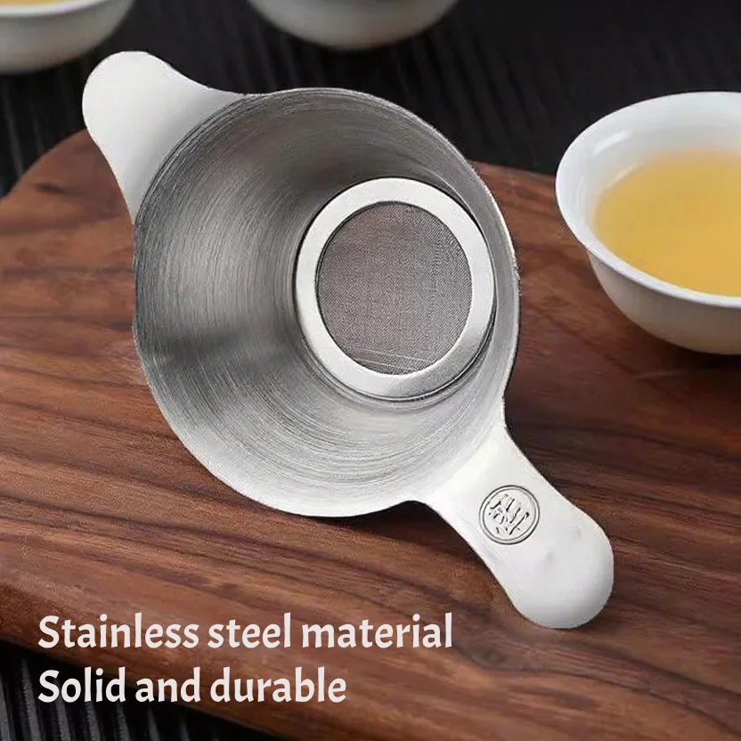 

304 Stainless Steel Cup Style Tea Infuser - 100 Micron Ultra Fine Mesh Filter Basket for Loose Leaf Tea, Reusable & Easy Clean