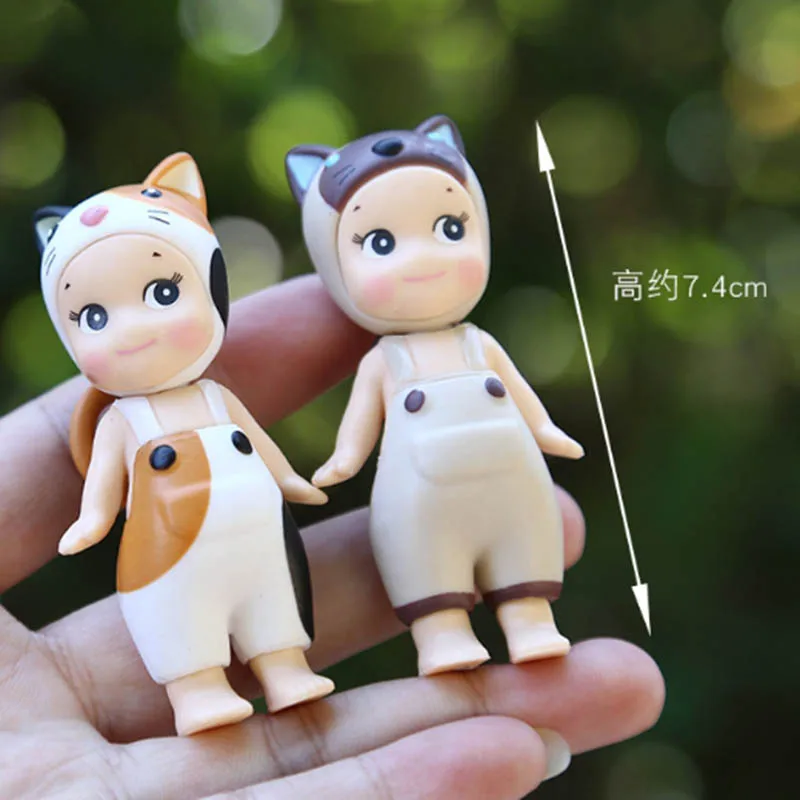 New Super Cute Anime Little Angel Toys Cartoon Chubby Animal Little Angel Figure Models Office Desktop Car Decorative Ornaments