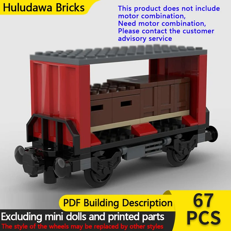 

Модель городской автомобиль MOC, строительные кирпичи, покрытые железной дорогой, поддоный вагон, модульная технология, детские праздничные подарки, сборные игрушки, костюм