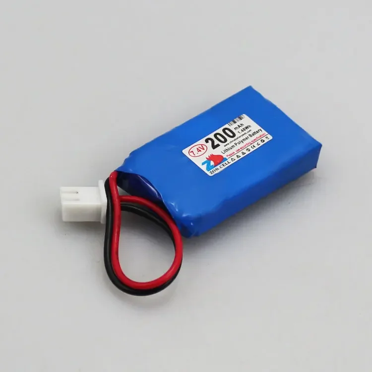 In de 200mAh 7,4V 402030 *2 polymeer lithiumbatterijgroep micro-toolbatterijapparatuur Oplaadbare Li-ion cel