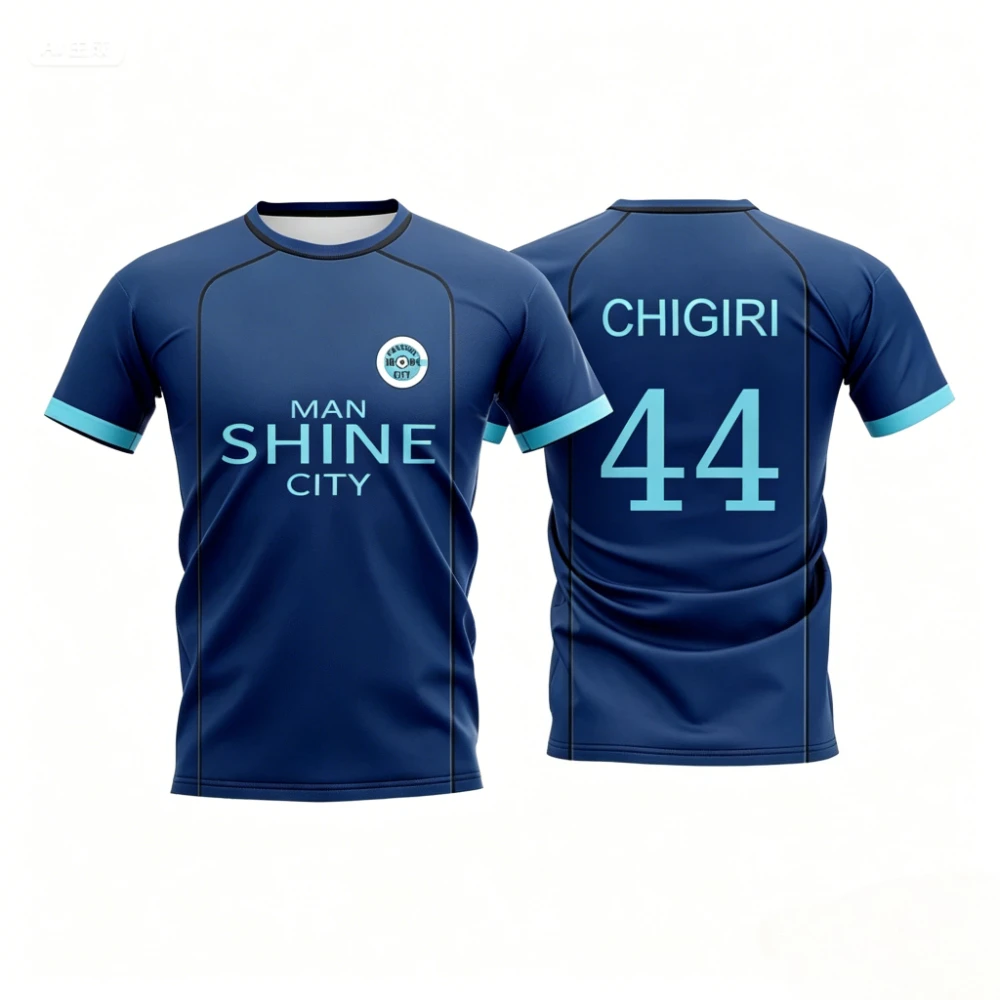 Blue Lock NAGI Man Shine City Summer Top Anime Cosplay Football Uniform Breathable 3D Sports T-shirt Hyoma Chigiri Tops Unisex