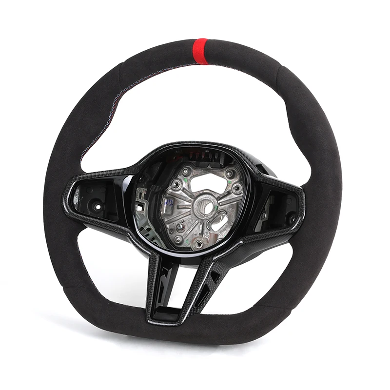 Without Button Full Alcantara LCI Steering Wheel for bmw G01 X5 G05 G20 G22 G30 M2 G87 M3 G80 M4 G82 G42 M5 F90 F80 F82 M240i