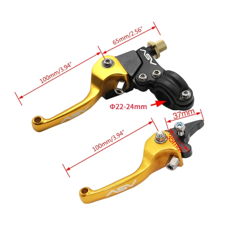 QM82 Universal Brake Handle Clutch for CRF KLX Motocross ATV Dirt Pit Bike Accessories 7/8\'\' 22mm Levers