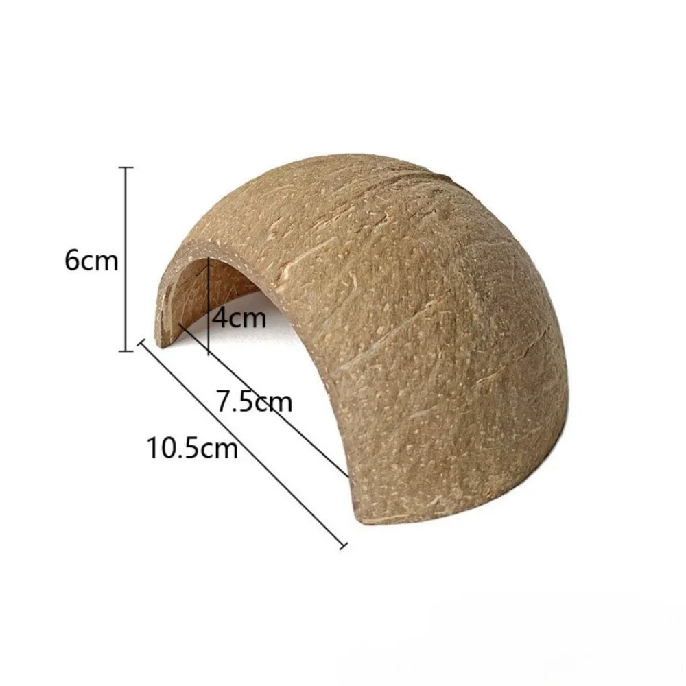 منزل الهامستر الطبيعي قشرة جوز الهند الهامستر عش مخبأ بيت الحيوانات الأليفة للدب الذهبي الهولندية الفئران السنجاب عش نوم الحيوانات الأليفة الصغيرة