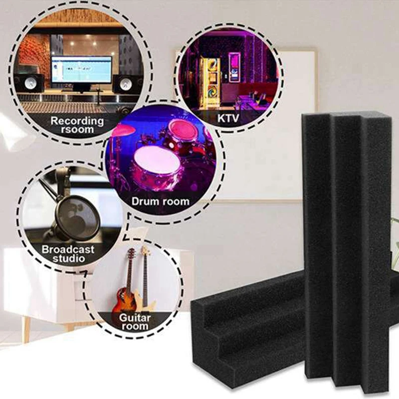 32 Pcs Acoustic Panels Bass Trap Corner Studio Foam Sound Insulation Pad Wall Panel Corner Block For Studio Or Theater