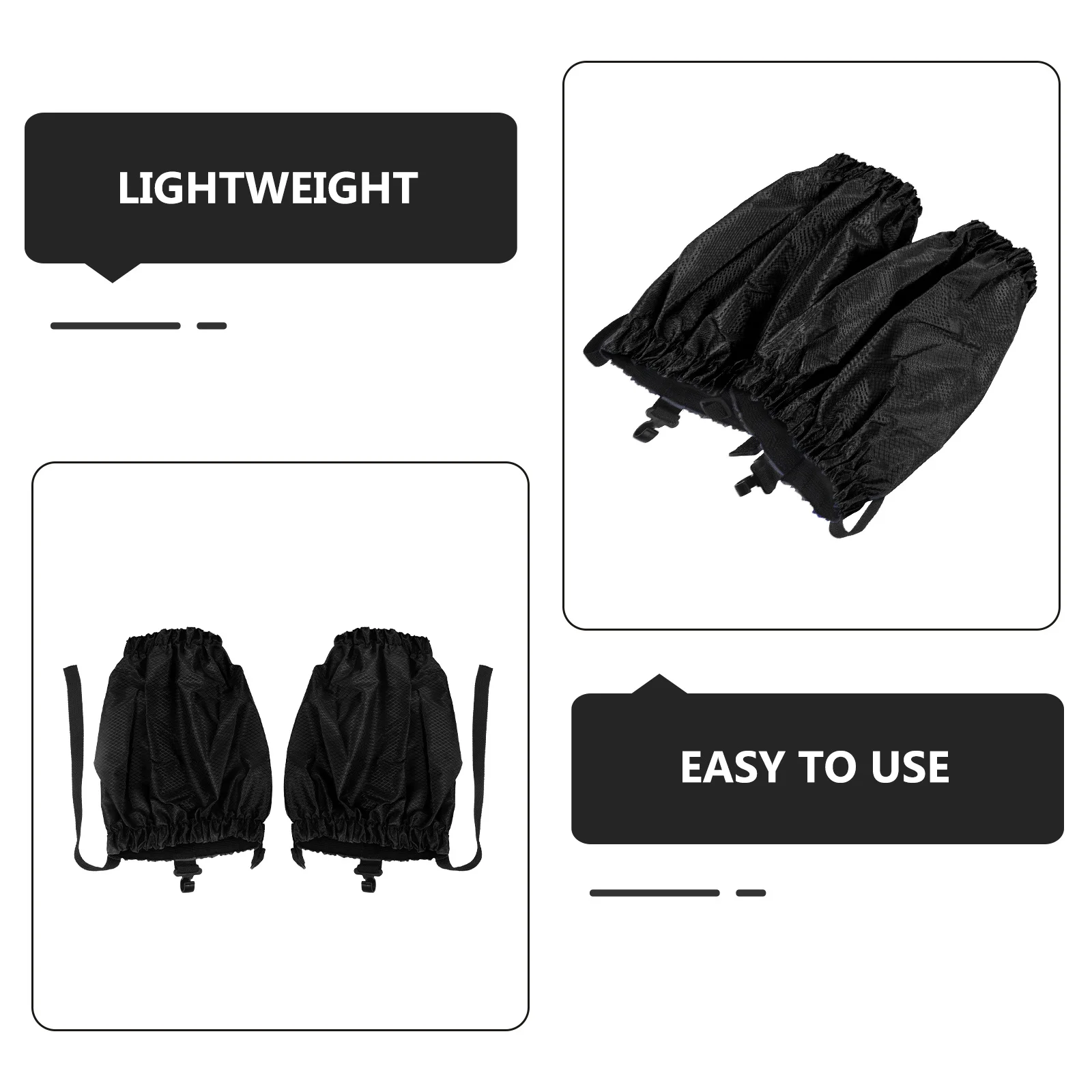 

1Pair Durable Waterproof Polyester Gaiters Outdoor Leg Sleeves Snow Defense Hiking Climbing Fishing Hunting Accessories