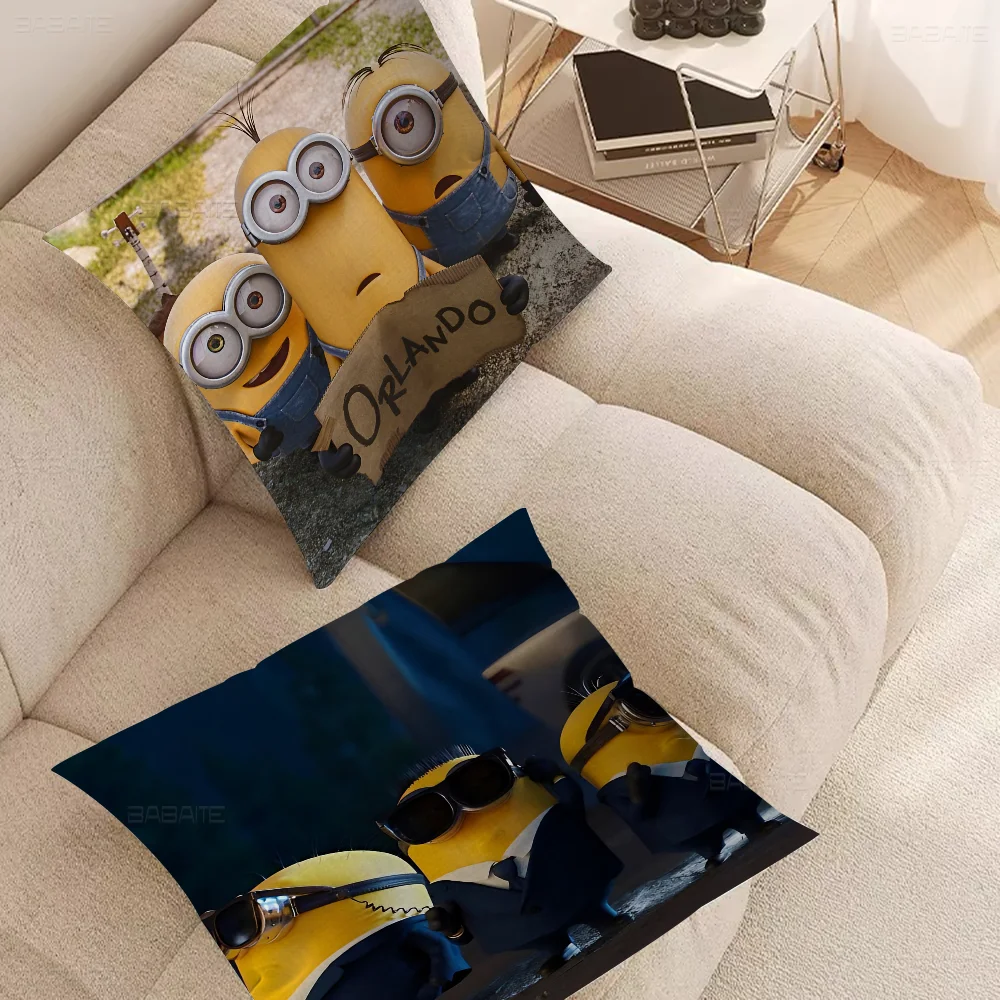 Classic Movie M-Minions Pillow Cushion Cover Pillowcase Living Room Sofa Home Decor Customized