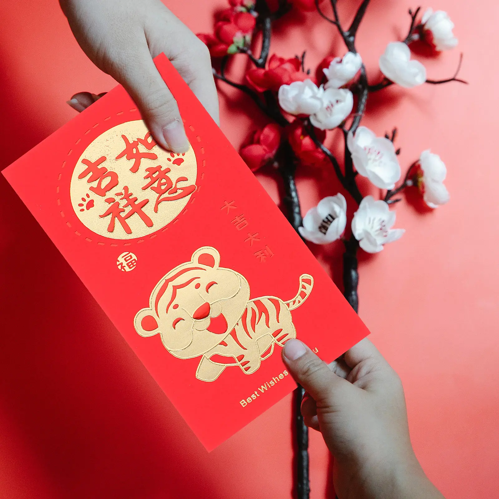 

30Pcs New Year Red Envelopes Red Packets Chinese Style Festive Cute Designs Strong Material Lightweight Portable Spring Festival