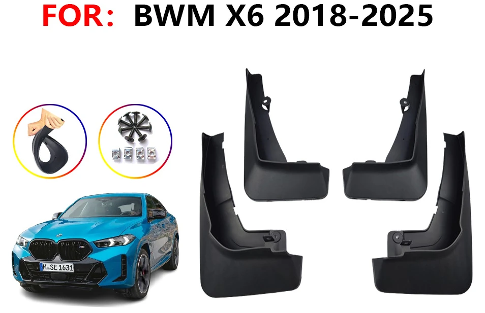 

Suitable for the new X6 fender 20-23 X6 G06sports version car fender leather accessories，