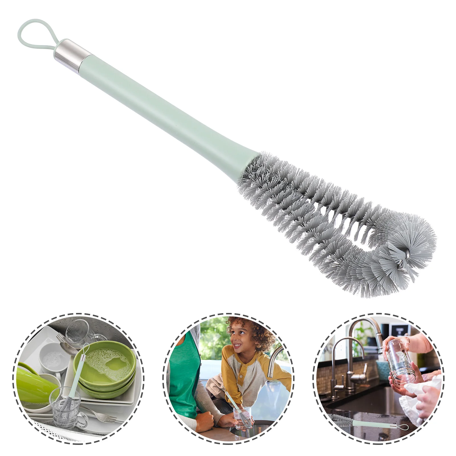 

Long H Cleaning Brushes for Bottle Cup Long H Clean Brush Kitchen shaped Tool ABS Nylon Veggie