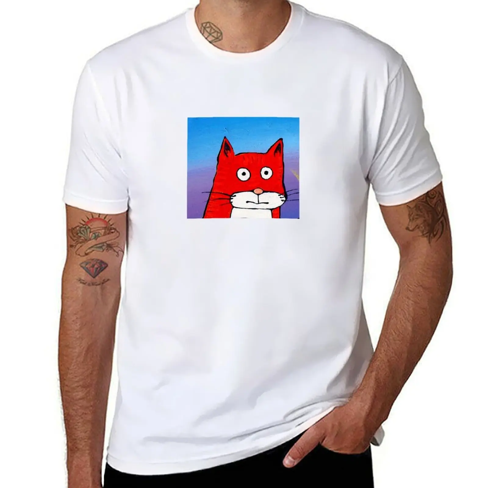 

SURPRISE CAT! T-Shirt t shirts for man graphic vintage funny t shirts dark humor T-Shirt