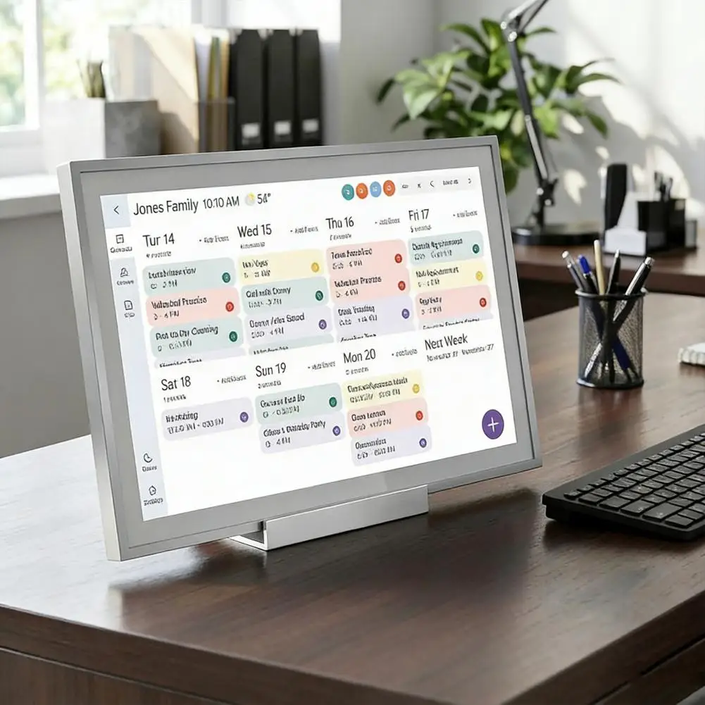 Calendar Stand Digital Calendar Stand Display Holder Electric Desk Mount Alternative Tool-free Wall Mount Desktop Base Organizer