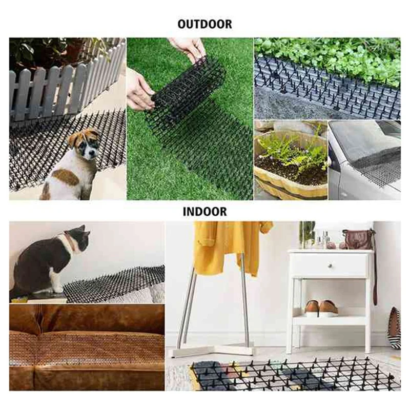 แมวสุนัขเสื่อ Spikes,แมวสุนัขสัตว์ Spikes Repellent Deterrent Mat, แมวในร่มกลางแจ้งสําหรับ Garden, 150X30 ซม.