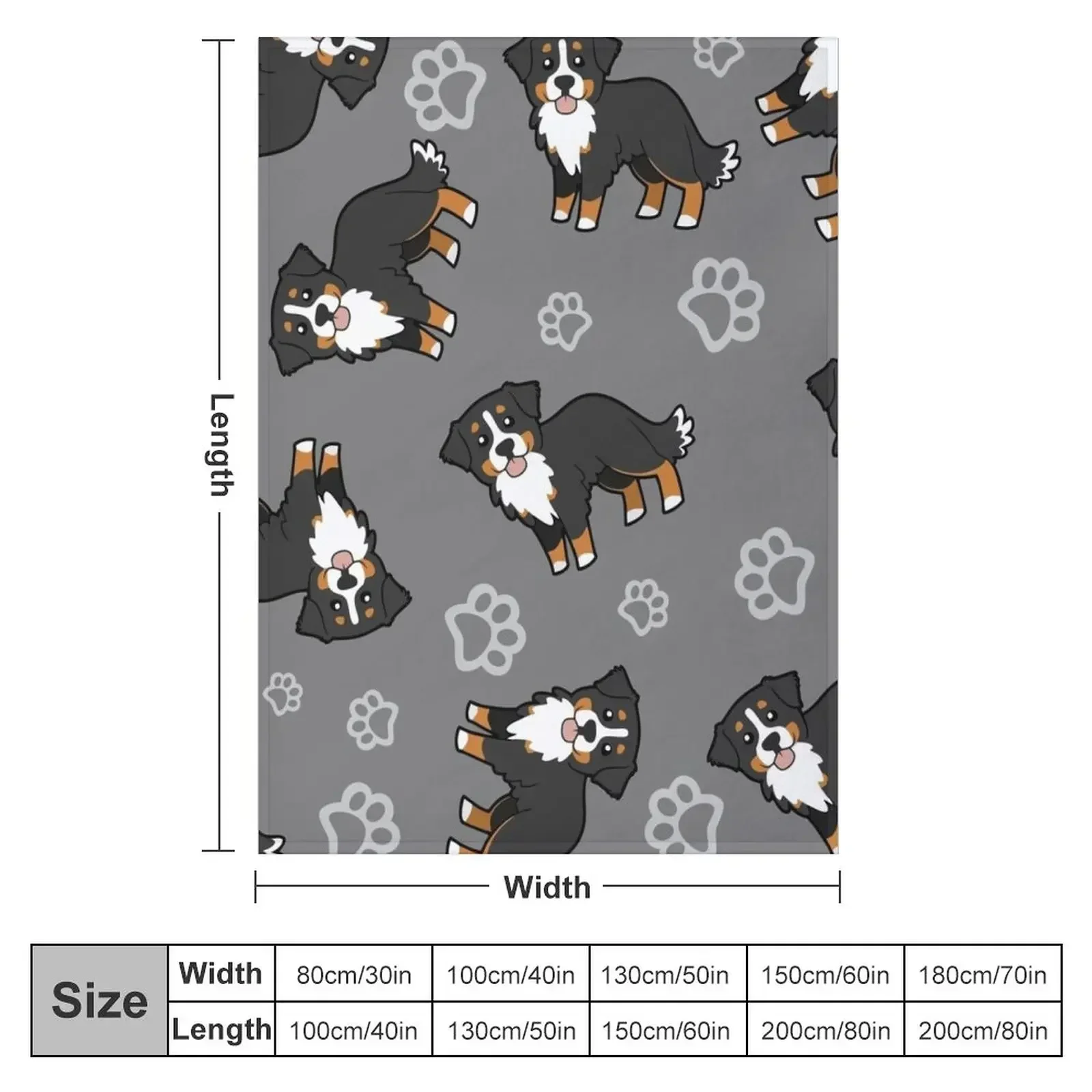 Bernese mountain dog. Throw Blanket Polar Giant Sofa Blankets