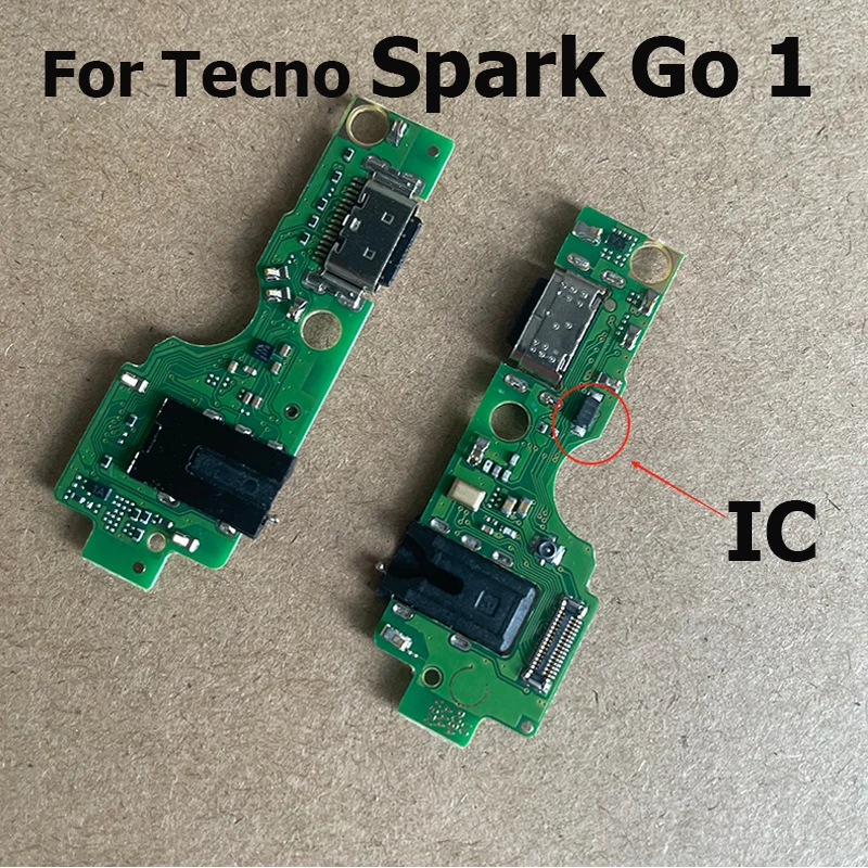 

Для Tecno Spark Go 1, USB-док-станция для зарядки, печатная плата, разъем для зарядного устройства, разъем, гибкий кабель