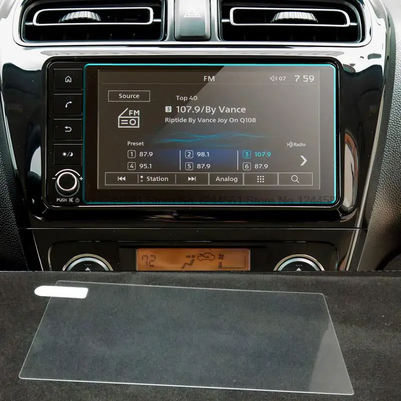 GPS nawigacja samochodowa folia ze stali dla Mitsubishi Mirage 2020-2022 6.25 cal centralne sterowanie szkło ekranu LCD szkło hartowane folia ochronna