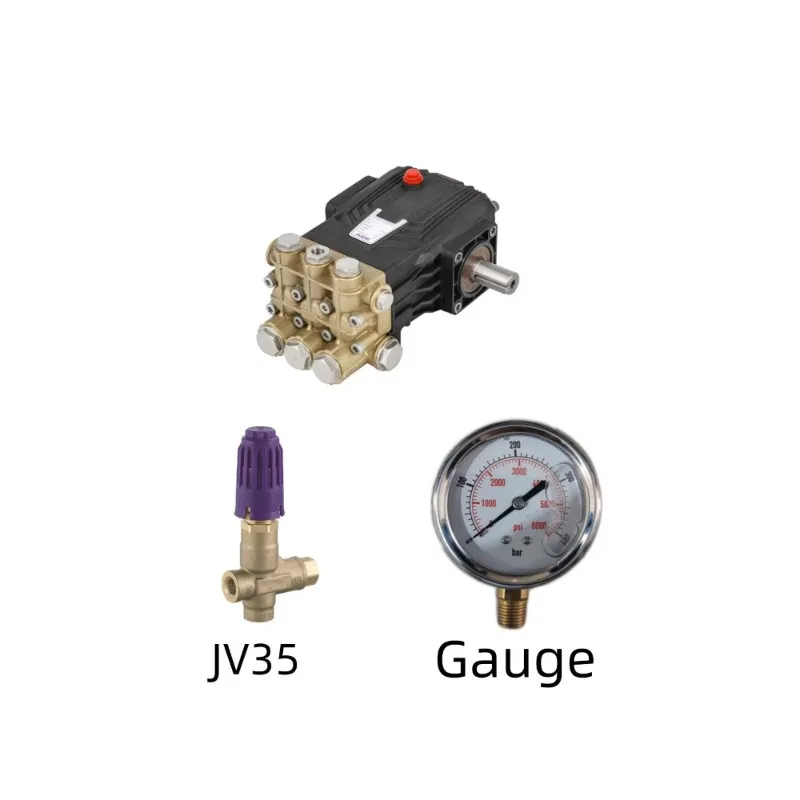 New JPC1935 Solid Shaft 24mm 15KW Metal/Coil High Pressure (100-350bar) Plunger Pump 11-30lpm Electric Heavy Duty Car Wash Shop 4