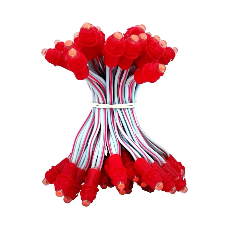 50 SZT./zestaw LED Lampki sznurkowe z wypełnieniem klejem, odkryte, perforowane billboardy, perforowane litery, wodoodporne koraliki 9mm 12mm 5V 12V