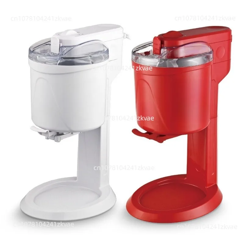 Small Pre-cooled Ice Cream Machine 1L Self-made Automatic, Household  DIY Cone Mini Ice Cream Machine