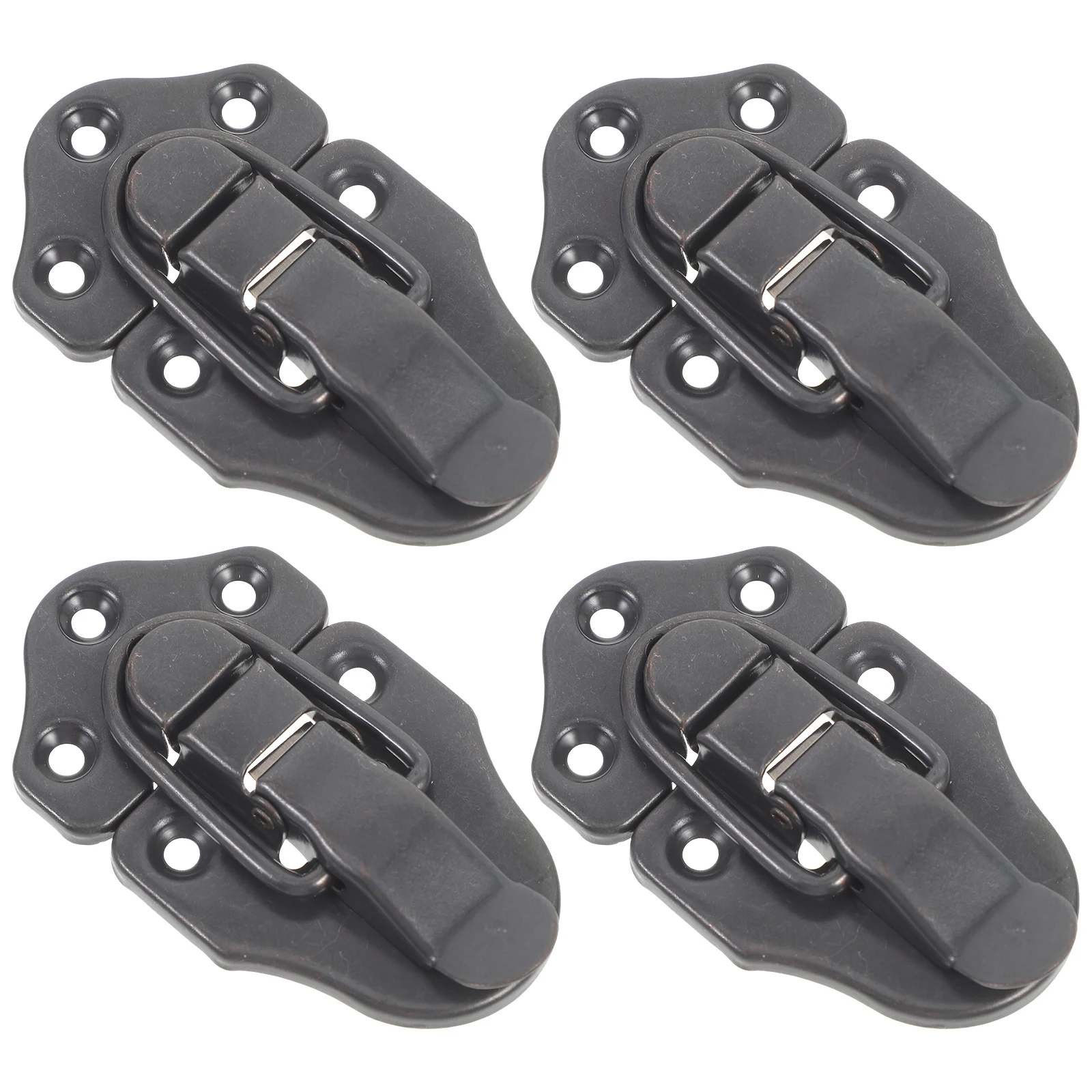 

4pcs Metal Latch Lock Buckle Clasp For Jewelry Box Cabinet Suitcase Storage Box Hardware Hinge Hasp Closure Heavy Duty Door
