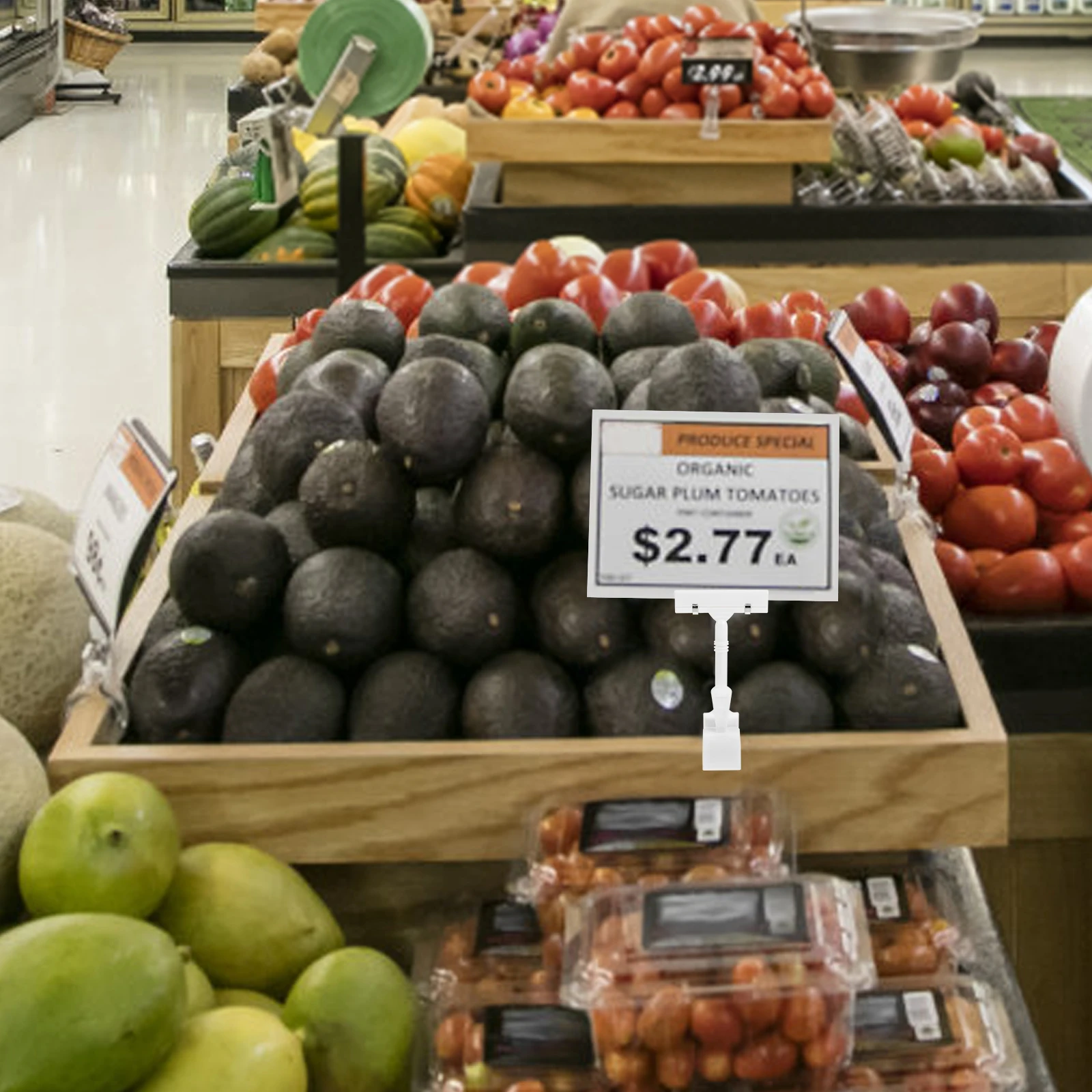 

5Pcs Price Tag Display Holder Plastic Clamp Sign Stand Advertising Clip for Shops Restaurants Exhibitions Supermarkets