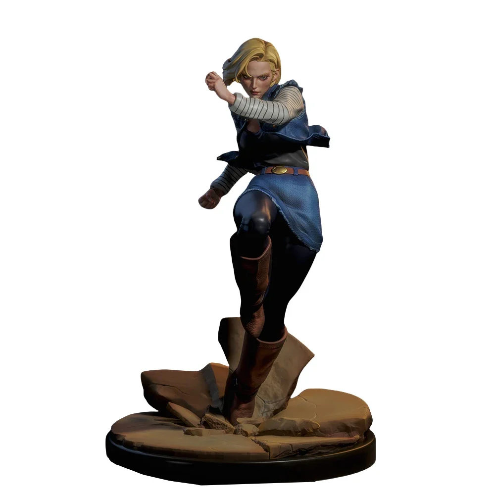 Android 18 Figure 1:18 Miniature Resin Model Kit Unpainted Plastic Model Kit A715