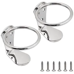 2 pcs Boat Ring Cup Drink Holder Stainless Steel 316 Universal Drinks Holders For Marine Boat Accessories Cup Holder