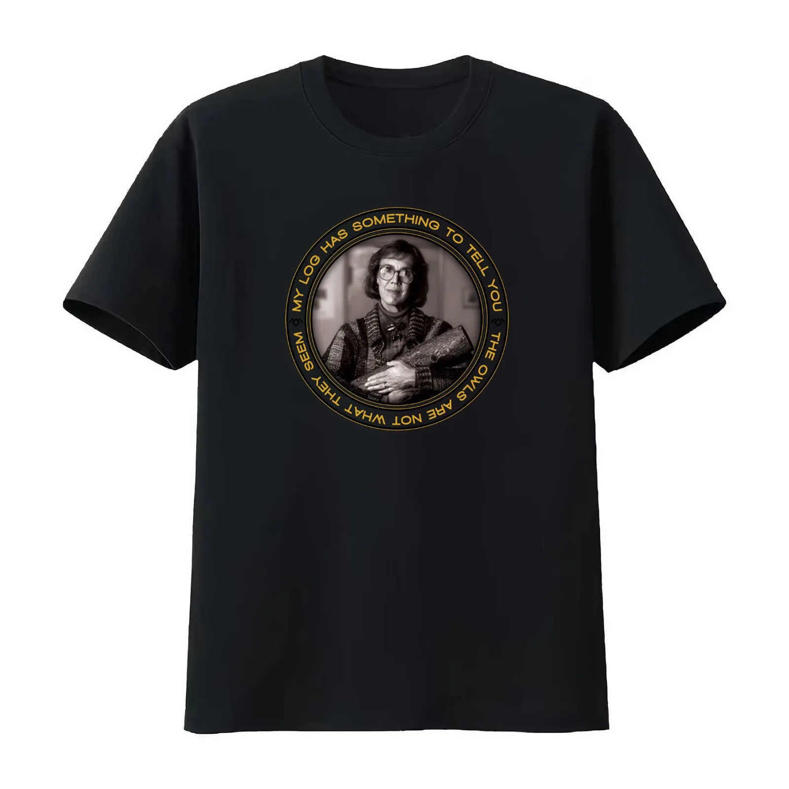 Twin Peaks Margaret My Log Has Something To Tell You Distressed Logo T-Shirt Summer Casual Cotton Tee Vintage Graphic Print