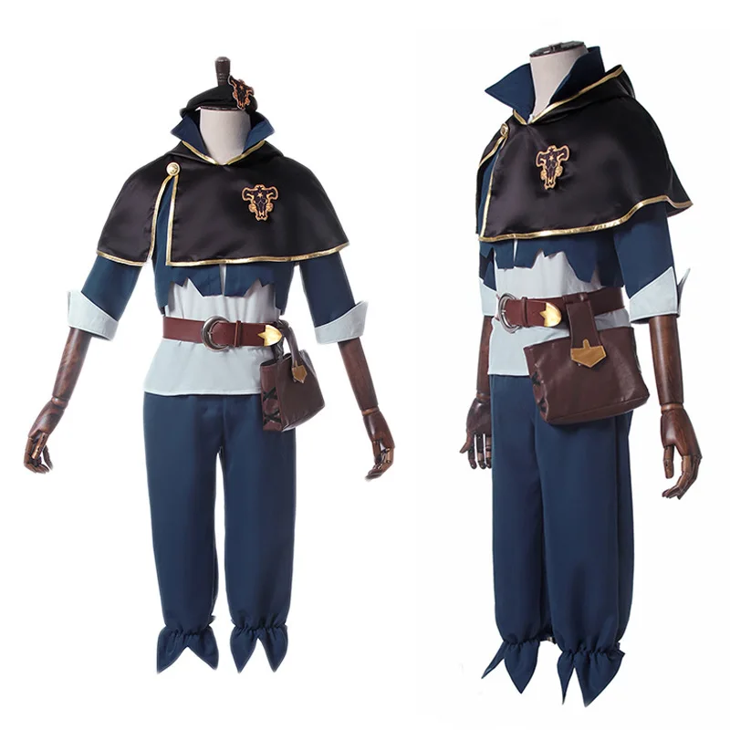 Asta Cosplay Anime Cloverr Costumi Mantello Set completi Giochi di ruolo Abbigliamento per uomo Donna Abito da spettacolo per feste