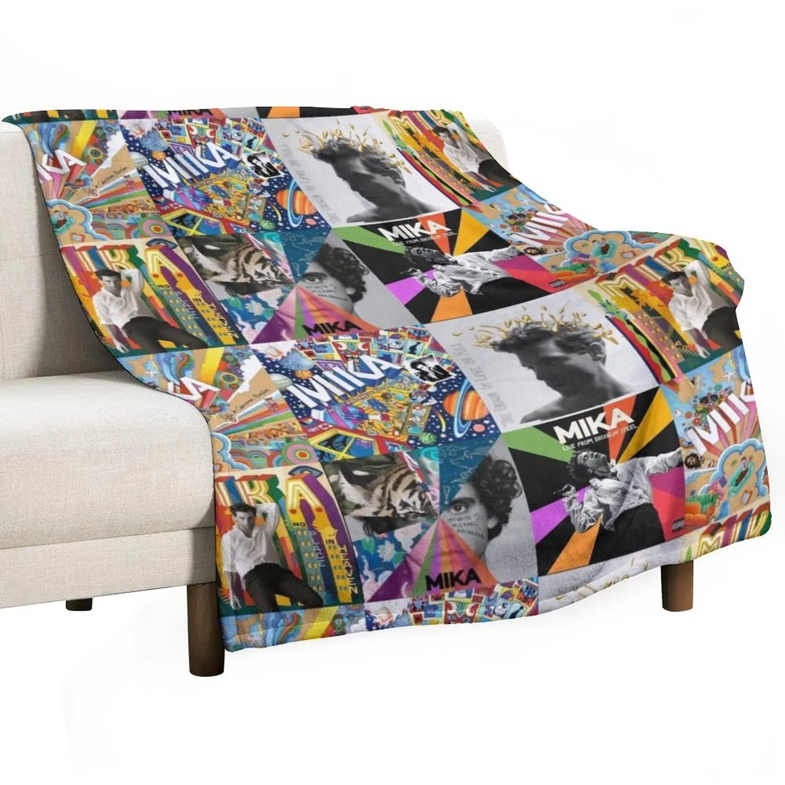 

mika discography Throw Blanket Sleeping Bag Soft funny gift Warm Blankets