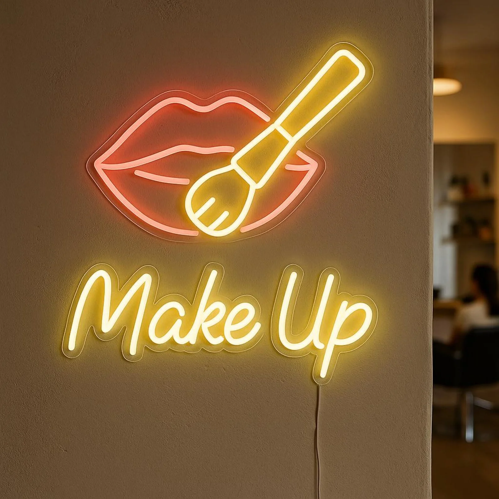 Make Up Neon Sign, Beauty Salo - Beauty Makeup Salon 评论和价格