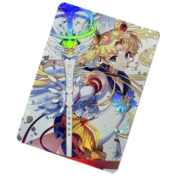 Diy Self Made Tsukino Usagi Kawaii Collection Card Refraction Color Flash Craft Anime Peripherals Card Gift Toy