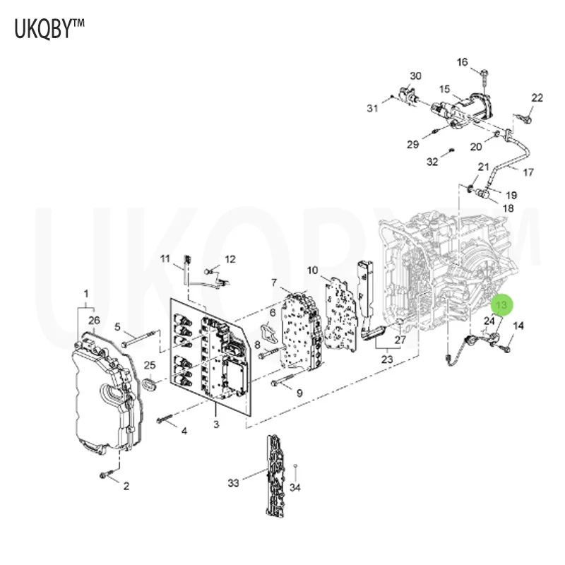 Suitable for 09-15 Bu ic k Re ga l Bu ic k Ex ce ll e Cr uz e GL 8 speed sensor gearbox sensor 24245045