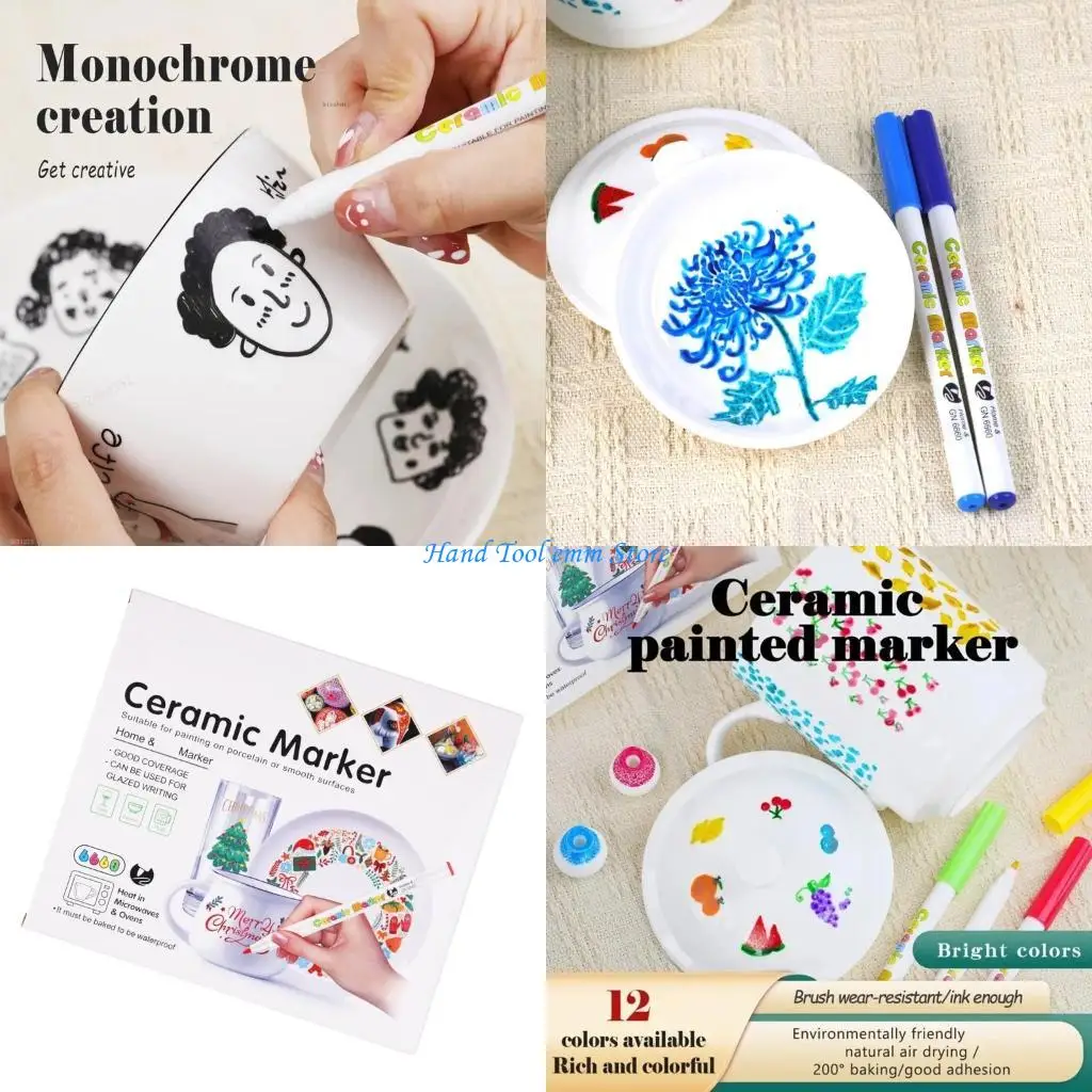 H37F Waterproof Acrylic Paint Pen for Painting on Ceramic Glass Creative Project