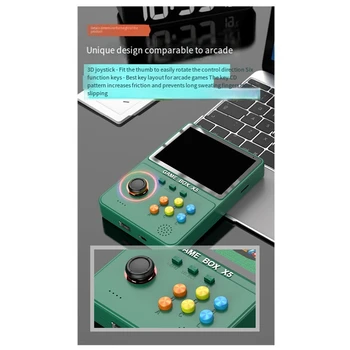 Portable X5 handheld game player 4.0 inch 640X480 Pixelsvideo game console gifts for kids