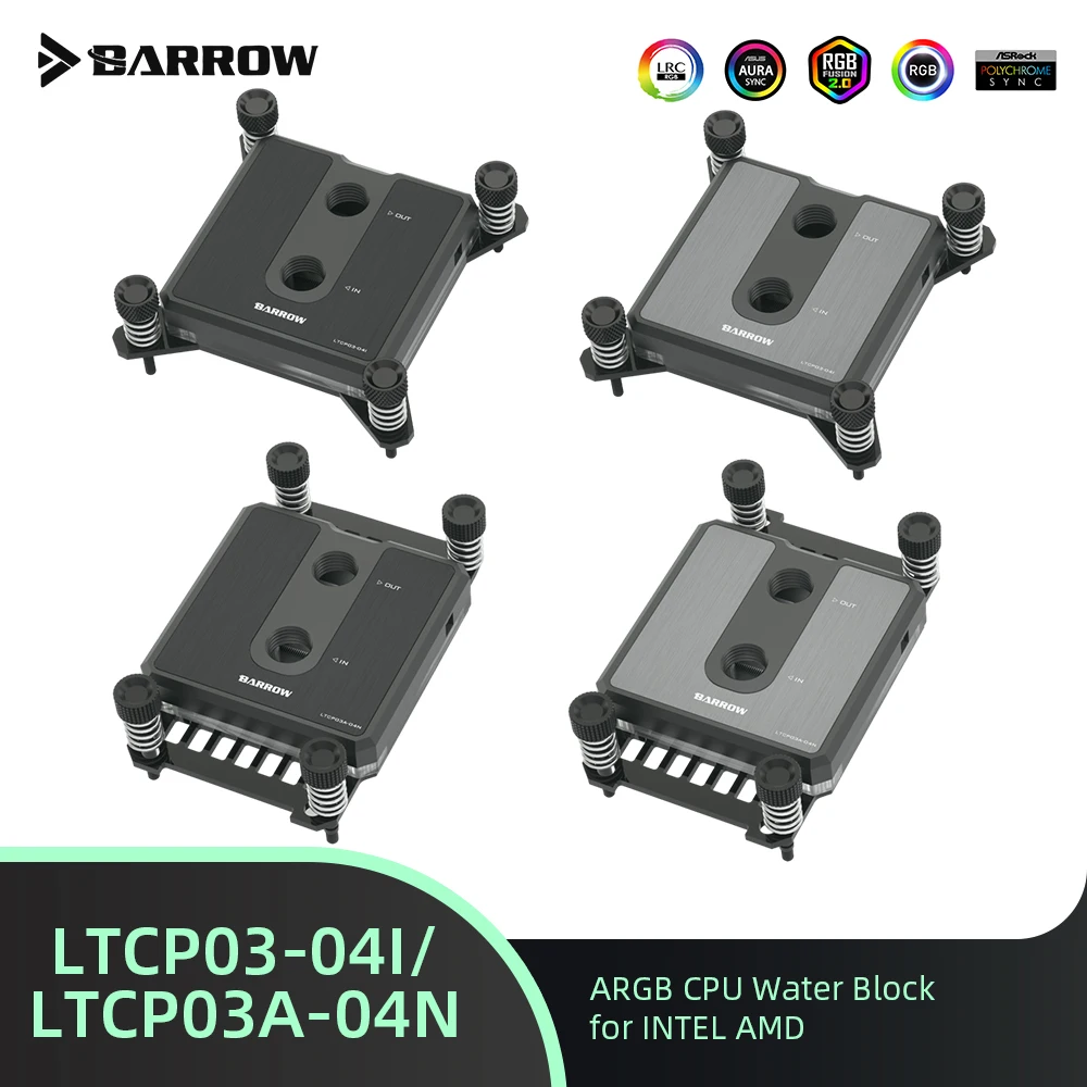 

Barrow CPU водяной охладитель LTCP03-04I/LTCP03A-04N блок охлаждения жидкости для LGA115X 1200 1700 AM5 PC игровой водяной охлаждение здание