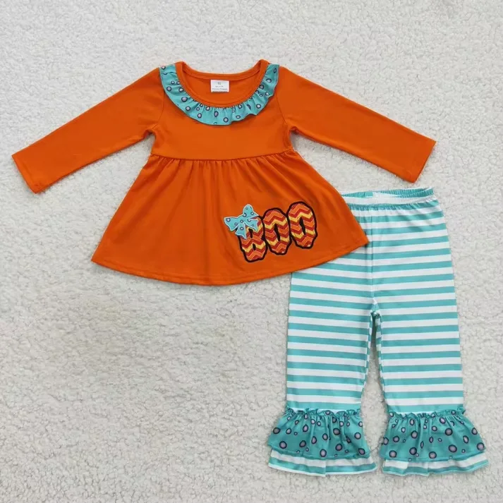 

Fashion BOO Halloween Sibling Outfits for Kids - Cute Matching Girl Costumes, Toddler Sister Brother Set, Spooky Holiday Family