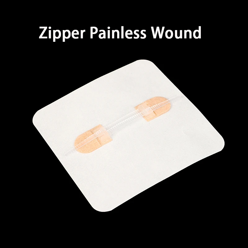 1pc Zipper Painless Wound Closure Device Suture-free Wound Dressing Closure Strips Kit Emergency Laceration Closures