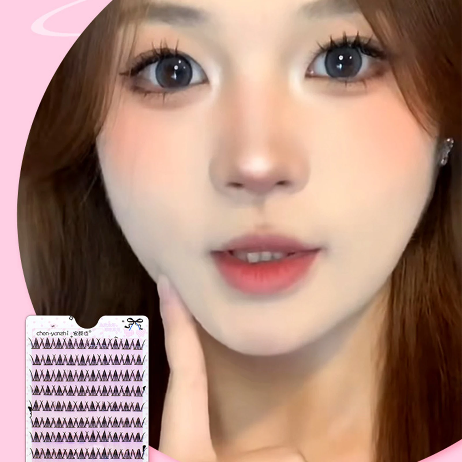 접착제 없는 가짜 속눈썹 10-13mm 혼합 속눈썹 연장 접착제 없음 블랙 C 컬 내추럴 룩 속눈썹 메이크업 대용량 데일리 속눈썹